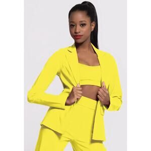 Dance Costume Small/Medium Adult Yellow Weissman AH12577/AH12576 Jazz Tap Suit